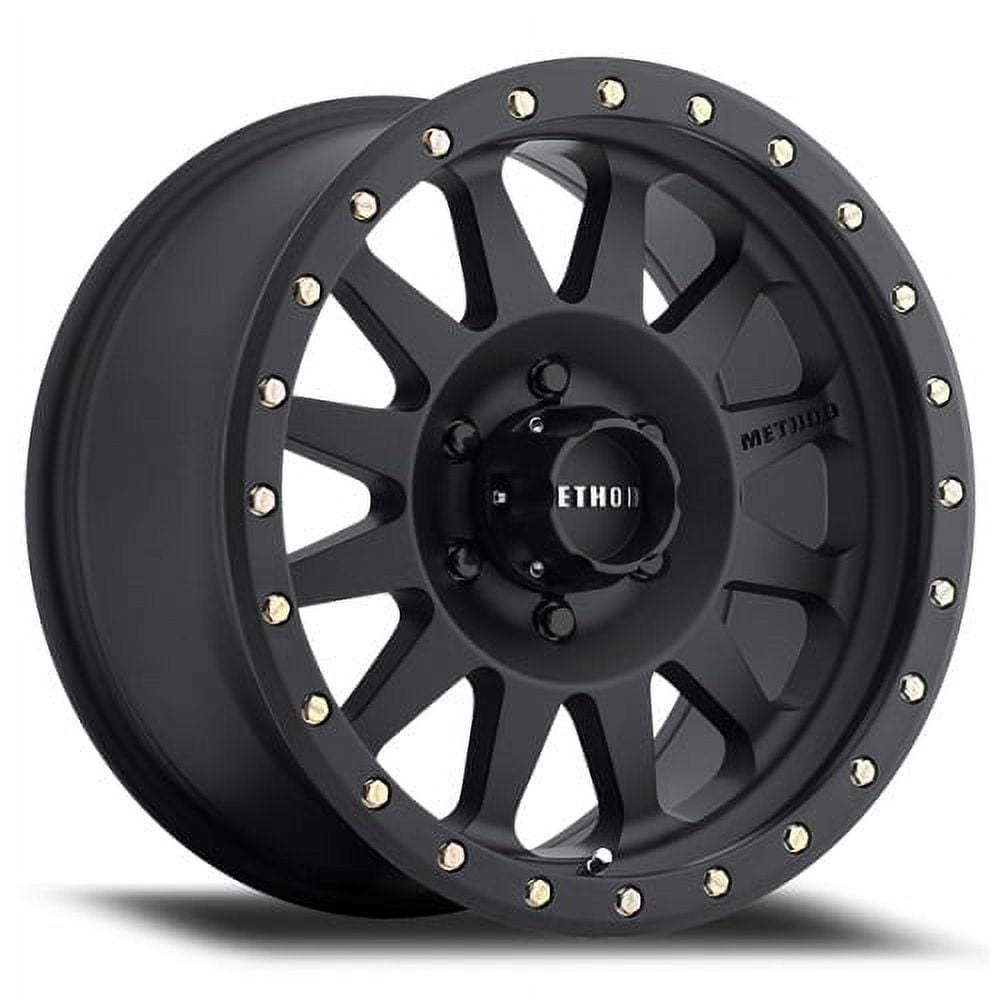 Method Race mr304 double standard 15x10 5x114.3 -50et 83mm matte black wheel Fits select: 2006-2022 HONDA CIVIC, 1996-2015 TOYOTA TACOMA