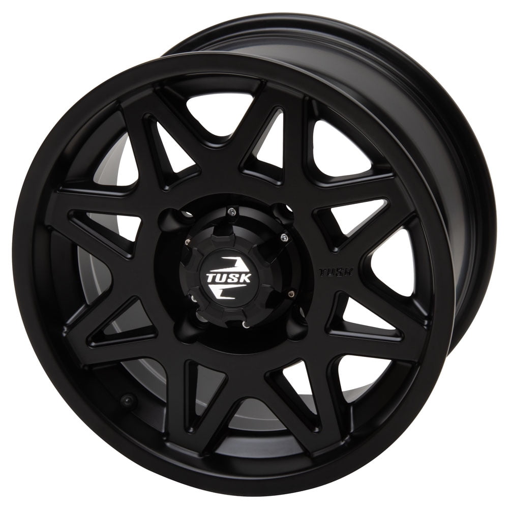 4/137 Tusk Tintic Wheel 15x7 5.0 + 2.0 Matte Black For HONDA Talon 1000X-4 2020-2022