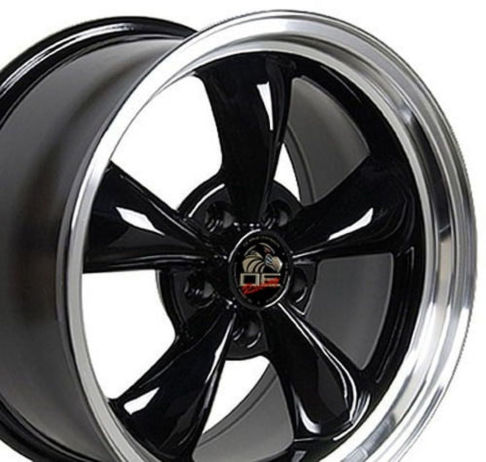 17 Replica Wheel FR01 Fits Ford Mustang Bullitt Rim 17x8 Black Wheel