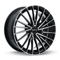 RTX Polar 17x7.5 5x114.3 ET40 CB73.1 Gloss Black Machined Wheel