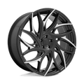 Dub S259 G.O.A.T. 20X9 5X127 35Et 72.7Cb Gloss Black With Machined Spokes Wheel