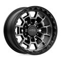 Kmc Km718 Summit 16X8 6X120 0Et 87.1Cb Satin Black With Gray Tint Wheel