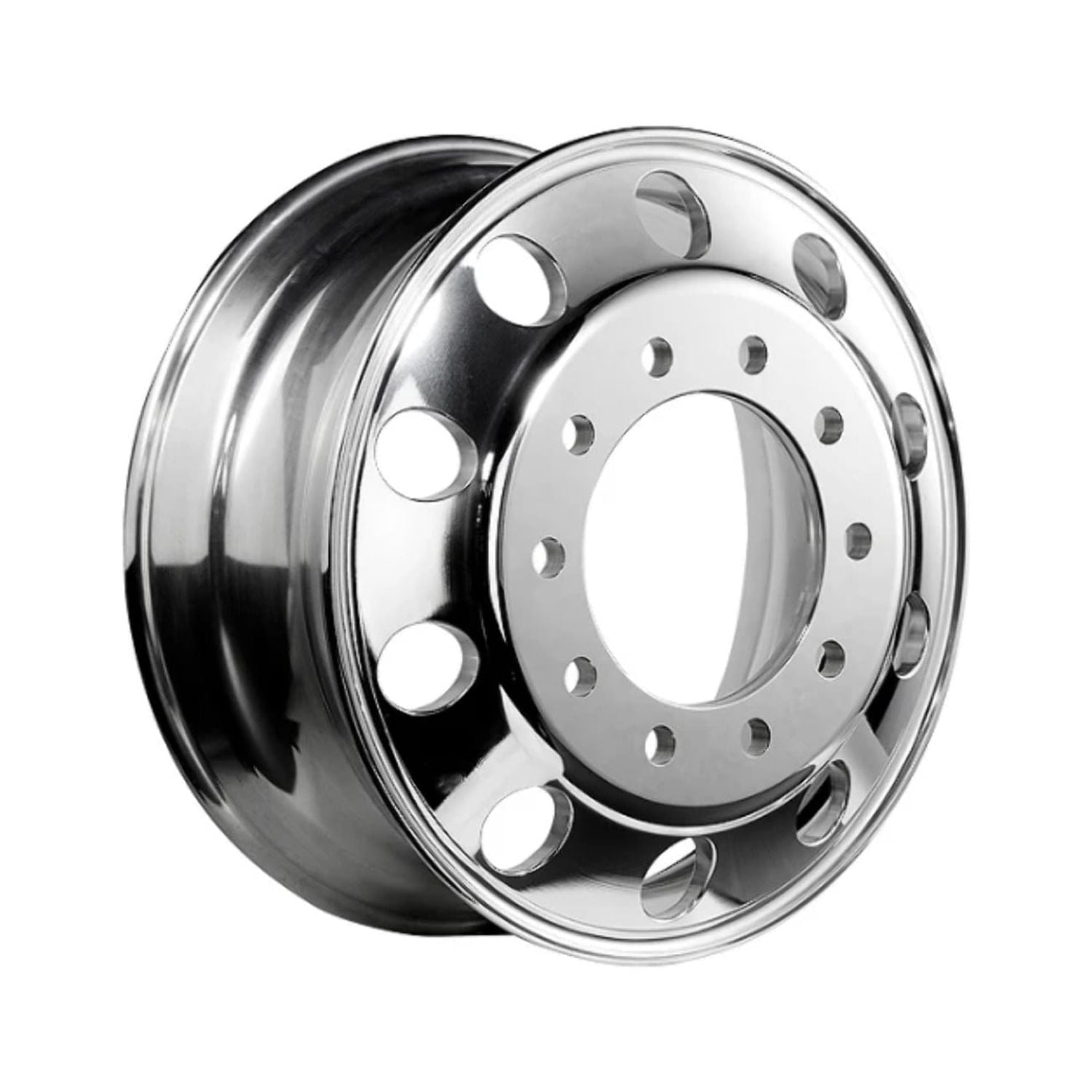 24.5 x 8.25 Alcoa Style Forged Aluminum Wheel Hub Piloted 10 HAND HOLES