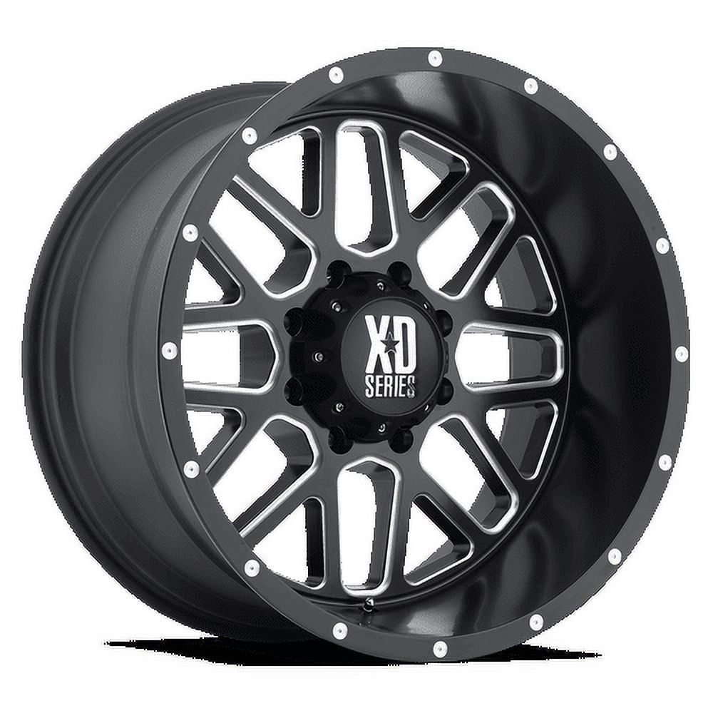 20x12 XD XD820 GRENADE Satin Black Milled Wheel 6x5.5 (-44mm)