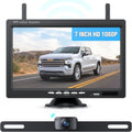 eRapta Wireless Backup Recorder 1080P HD 7 inch Screen IP69 Waterproof IR Dark Vision for RV/Trailer/Truck/Van AWT7