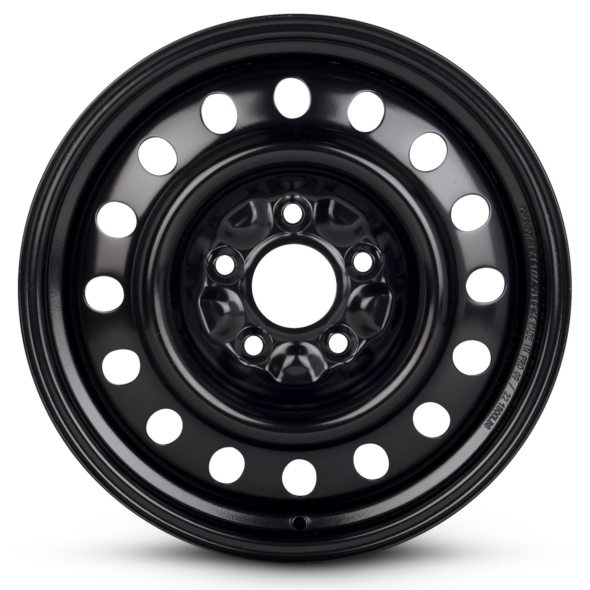 For 2017-2024 Chrysler Pacifica 17 Inch Painted Black Rim - OE Direct Replacement - Road Ready Vehicle Wheel