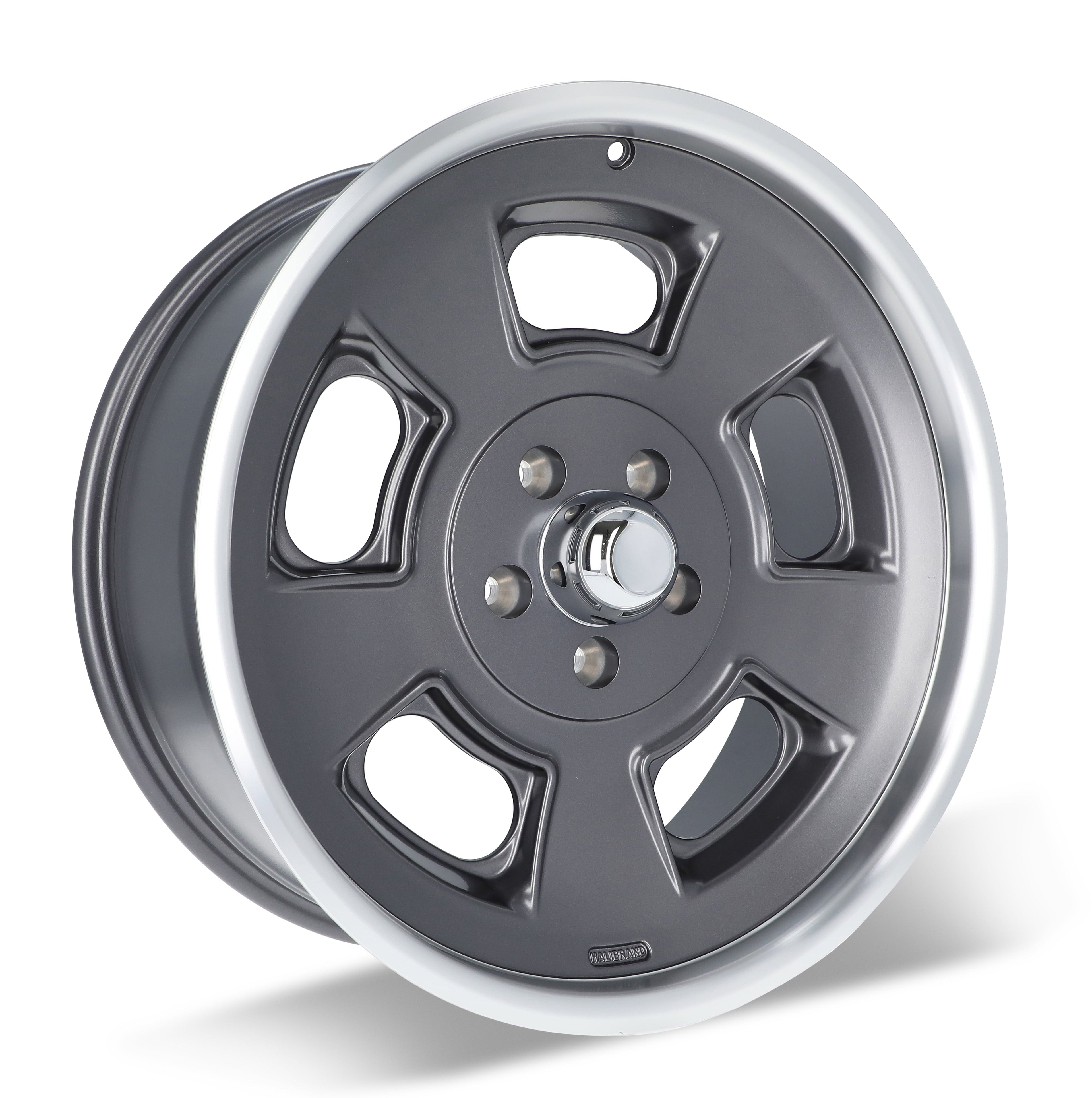 Halibrand Sprint Flow Formed Wheel 20x8.5 5.25bs Anthracite Machined Lip Semi Gloss