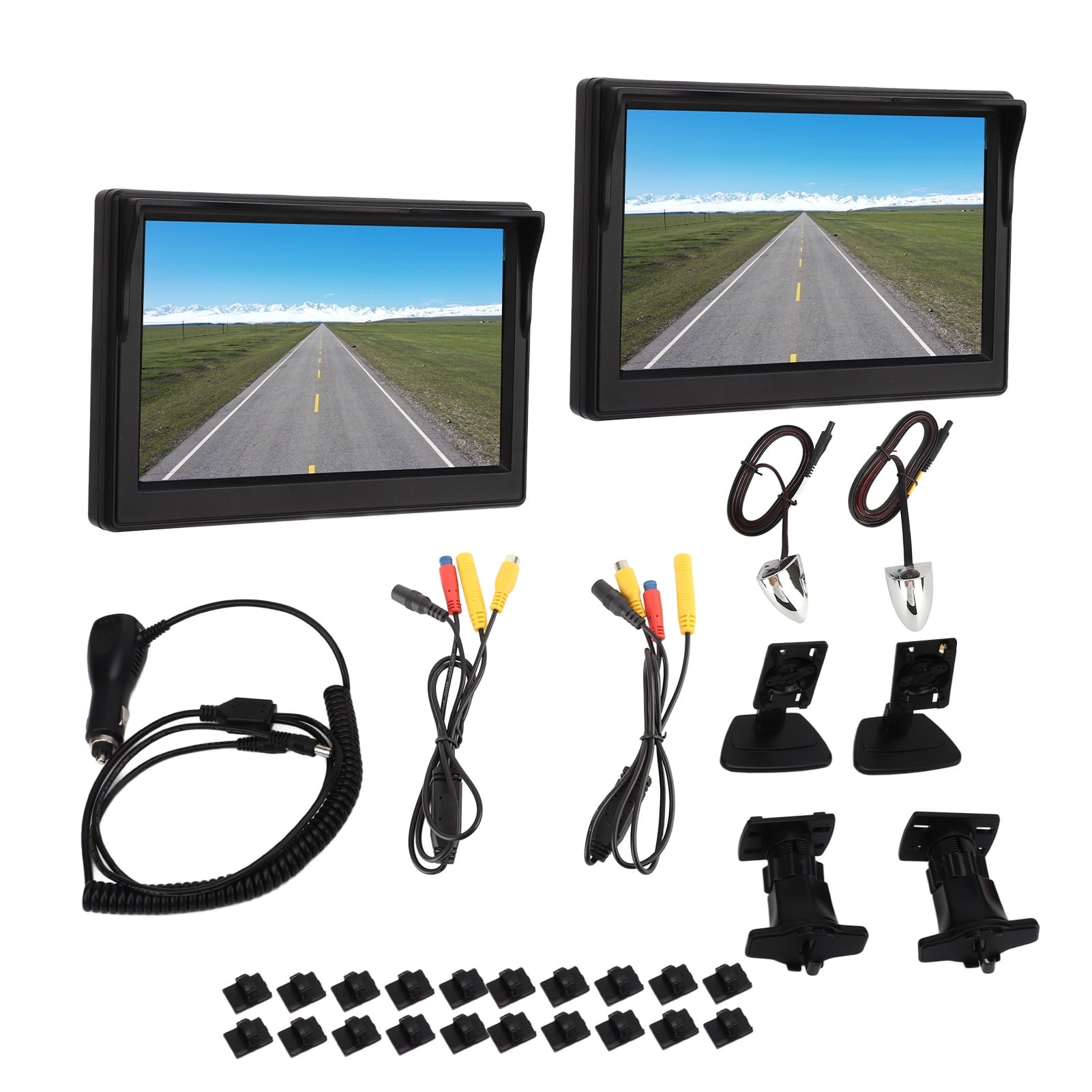 DC12V?24V 5inch TFT LCD Backup Camcorder System Kit Horizontal 87¡ã Vertical 62¡ã IP67 Waterproof for Automobile Bus Truck