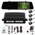 1080p DVR Dashboard Recorder with 4 Parking Detector Reverse Radars Silver