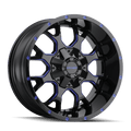 Mayhem Warrior-8015 18X9 5X139.7/5X150 18Et 110Cb Black W/Prism Blue