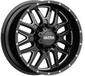 20 Black With Natural Accents Hunter 203 Wheel by Ultra Wheel 203-2983BM+18 Fits select: 1999-2019 CHEVROLET SILVERADO, 2019-2023 RAM 1500