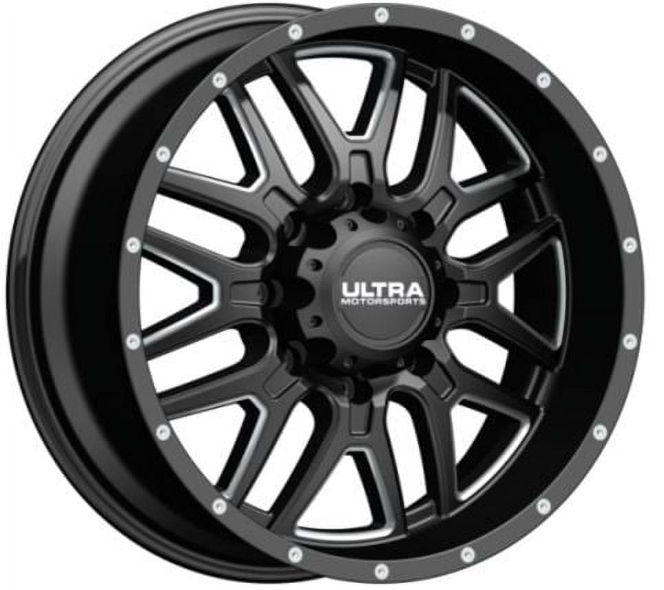 20 Black With Natural Accents Hunter 203 Wheel by Ultra Wheel 203-2983BM+18 Fits select: 1999-2019 CHEVROLET SILVERADO, 2019-2023 RAM 1500
