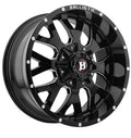 Ballistic Wheels 20x9 Gloss Black With Natural Accents Wheel - Not Applicable Bolt Pattern