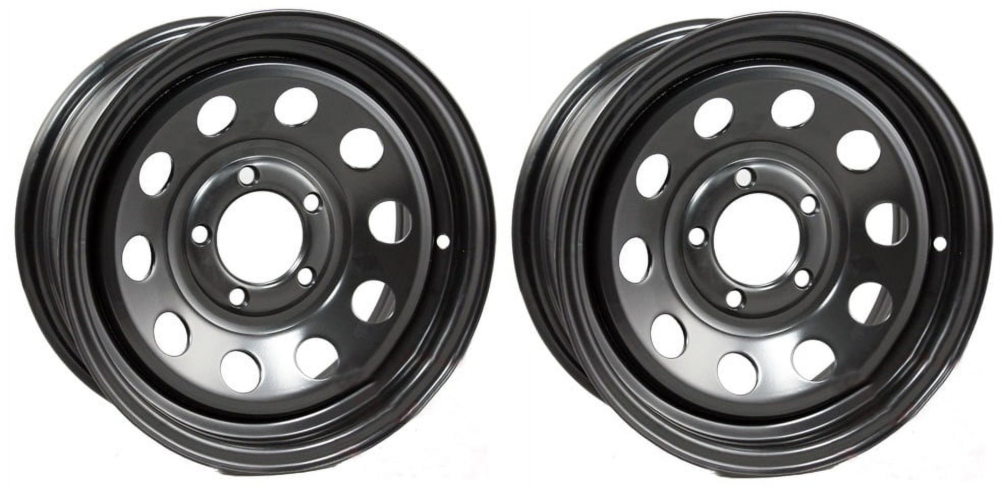 2-Pack Trailer Wheels JG 14X5.5 Black Modular 2200 Lb. 3.19 CB 5 Lug Rim