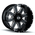 Clarity 141 20X9 6X135/6X139.7 18Et 106Cb Gloss Black Milled