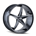 18x8 Touren TR70 Black/Milled Wheel 5x112 (35mm)