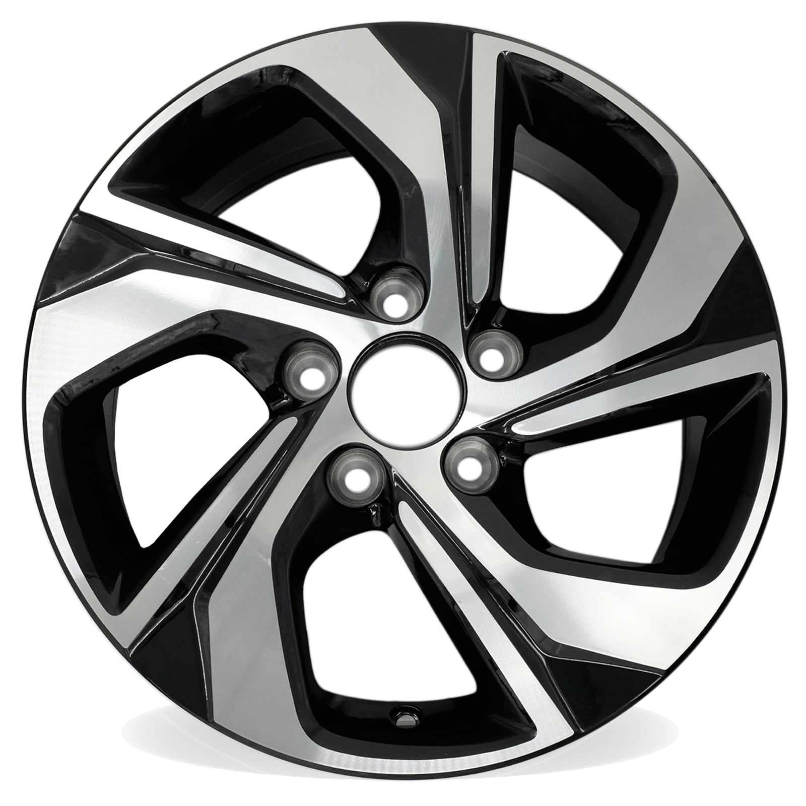 16 New Single 16x7 Machined Black Wheel for Honda Accord 2016 2017 OEM Design Replacement Rim