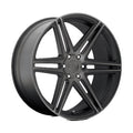DUB 1PC Aluminum Rim S123 SKILLZ 24X10in Matte Black Double Dark Tint Finish, S123240077+30