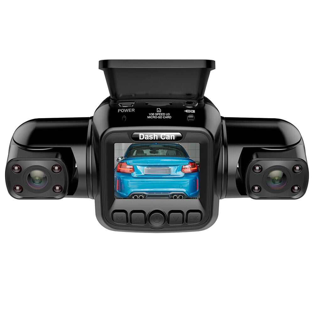 3 Channel Front, Left, Right and Rear, Front and Behind Inside, 360¡ãPanoramic Driving Recorder HD Vehicle Cameras Dark Vision