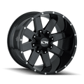 Clarity 141 17X9 5X127/5X139.7 -12Et 87Cb Gloss Black Milled