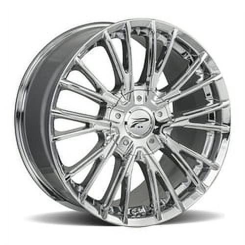 Platinum 437C Genesis 18x8 5x110/5x115 +35et Chrome Plated Wheel Fits select: 2014-2023 JEEP CHEROKEE, 2014-2015 CHEVROLET CRUZE