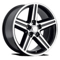 REV Wheels 652MB-8834 IROC 652 Series - 18x8 - 4 bs - 5x4.75 - Black/Polished