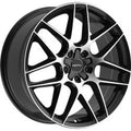 Motiv 17x7.5 5X100 435MB Foil Black Wheel Rim