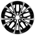 KAI 18 X 8 New Aluminum Alloy Wheel Replica, Machined And Gloss Black, Fits 2018-2020 Toyota Camry