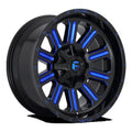 Fuel 1PC Aluminum Rim D646 HARDLINE 20X10in Gloss Black Blue Tinted Clear Finish, D64620009846