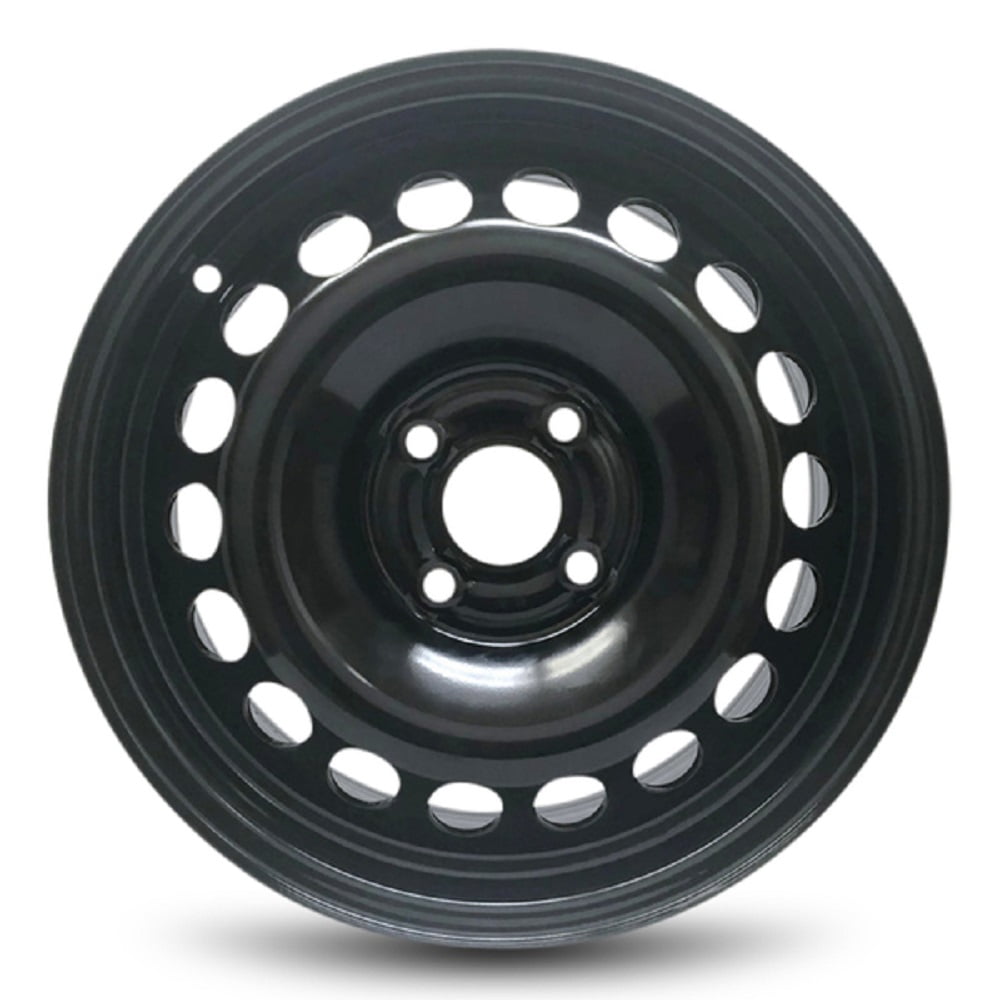 Road Ready 15 Steel Wheel Rim 2012-2017 Kia Rio Black 4 Lug