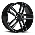 20x10.5 Vision 475 Clutch Gloss Black Machined Face Wheel 5x120 (38mm)