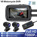 Full HD Dual 1080P 3 inch WiFi Motorcycle DVR Waterproof Recorder Support GPS