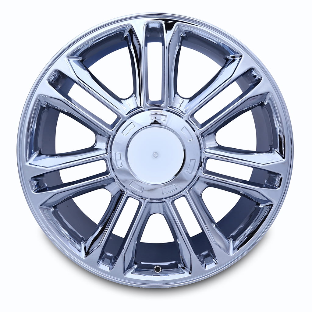 22 22x9 Brand New Single Alloy Wheel for Cadillac Escalade ESV EXT 2007-2014 CHROME OEM Standard Replacement Rim