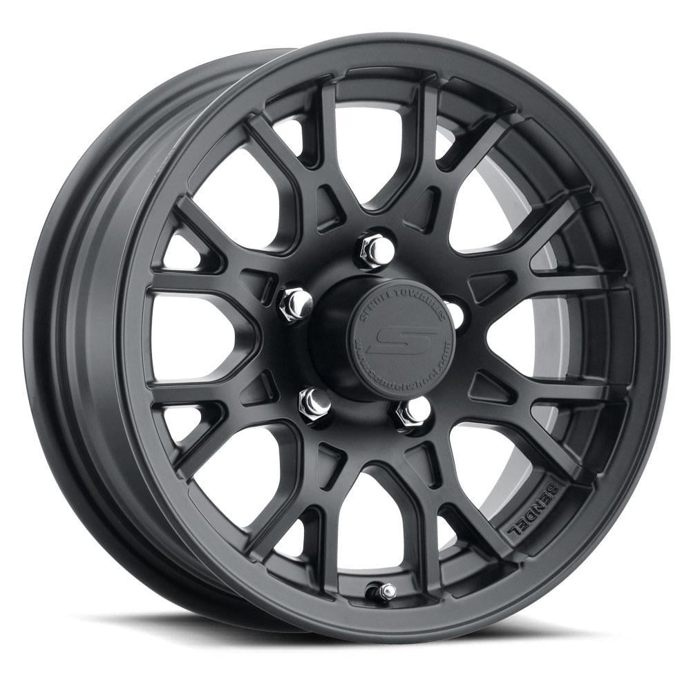 14 Sendel T16 5-Lug Boat Camper RV Trailer Wheel Rim Matte Black (QTY 1)