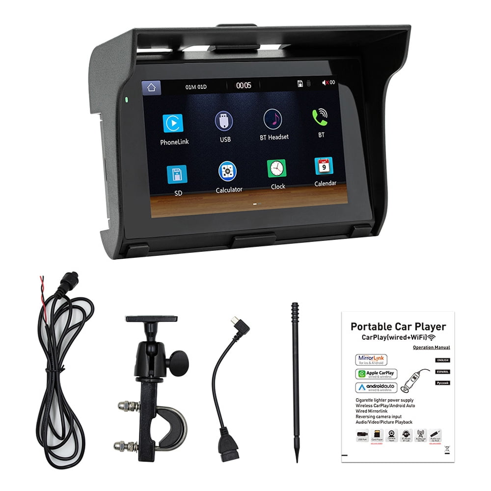 Radirus Car Camera,MP5 Player 5 Inch Waterproof Dual Inch Android Support BT/TF Dashboard Lens Dual BT Link Auto Support BT/TF Mirror BT 5 Dazzduo BT Inch Android