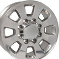 New 18 inch Aluminum Wheel for 01-06 GMC Sierra 2500 Polished Silver Rim