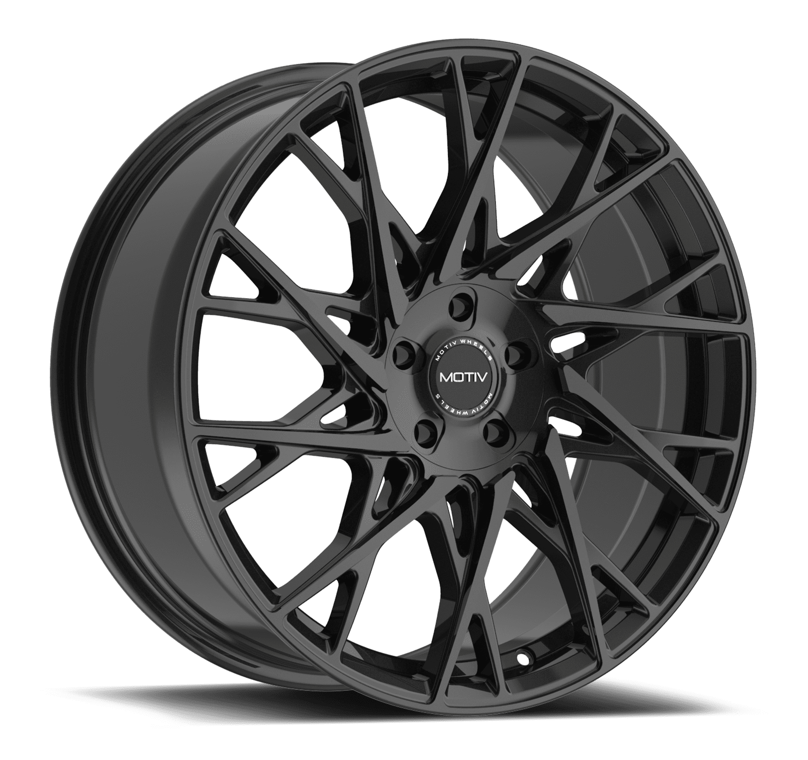 Motiv 430B MAESTRO 430B-8805740 18X8 5X4.50 / 5X120 (+40) MTV 430B Maestro (HB 74.1) Gloss Black Cast Aluminum