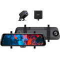 TSUWAY TECH 10 Mirror Anti Superior Beam and Reflection,GPS Antenna Included,Black