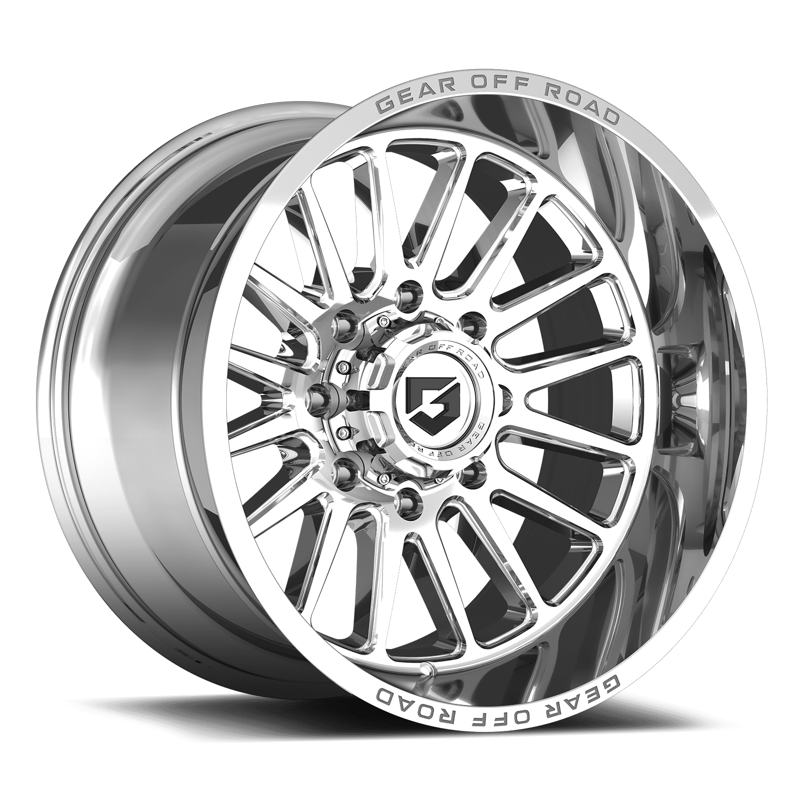Gear Off Road 764C 764C-2096818 20X9 6X135 / 6X5.50 (+18) G/A 764C (HB 106.2) Chrome Plated w/ Lip Logo A260736