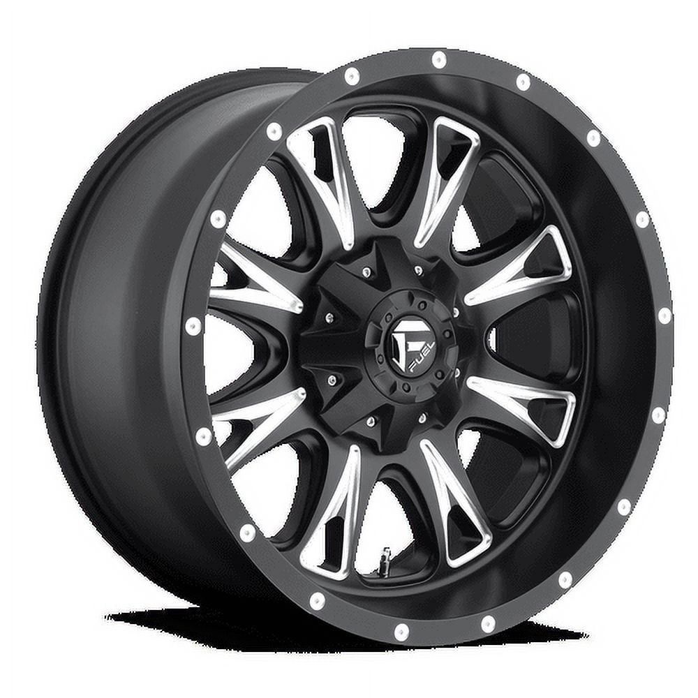 Fuel 1PC Aluminum Rim D513 THROTTLE 20X9in Matte Black Milled Finish, D51320907050