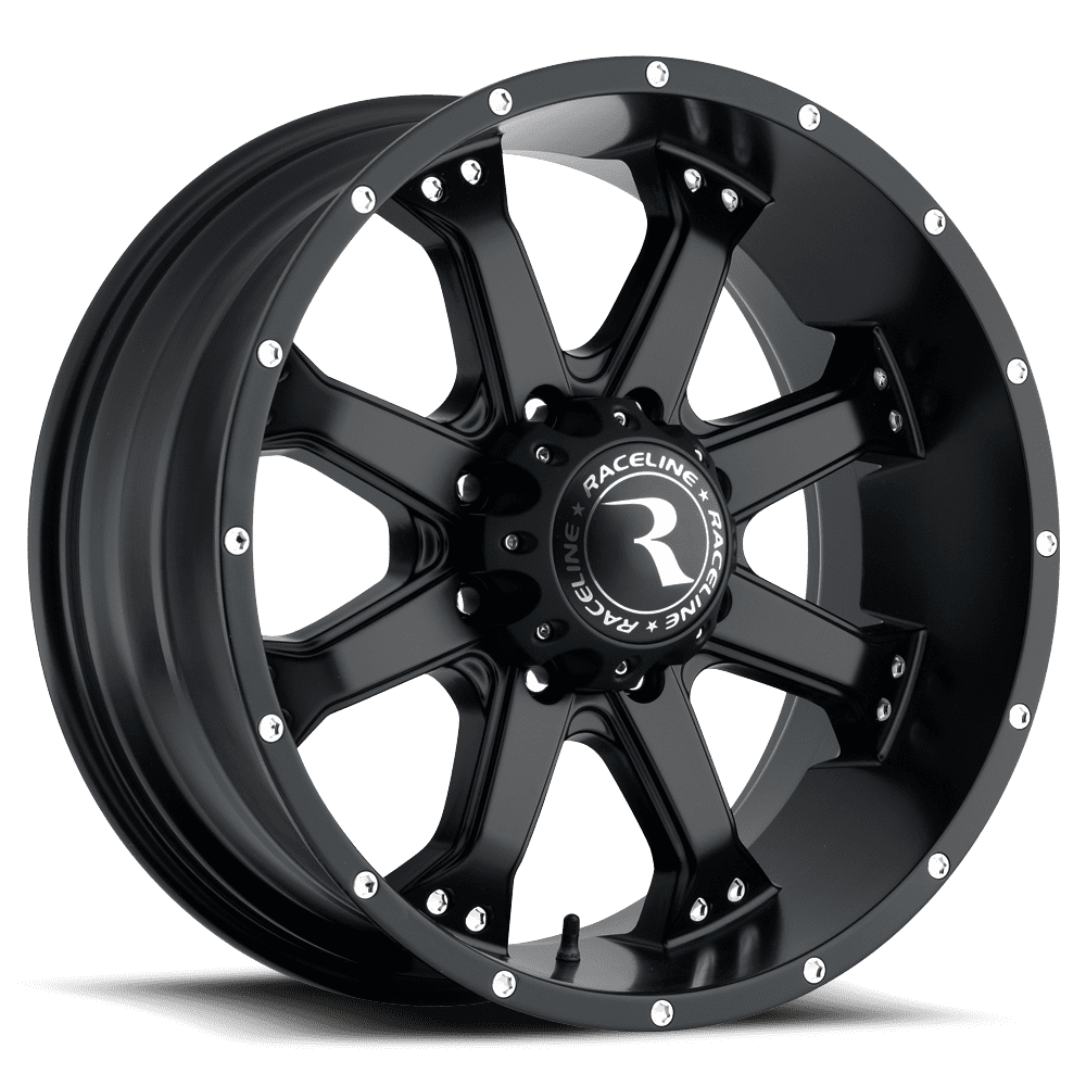 Raceline 991B-ASSAULT 18 Cast Aluminum Wheel, ASSAULT BLACK 18X9 8X6.5 +18mm (5.70 B/S) Fits select: 1994-2002 DODGE RAM 2500, 2003-2005 DODGE RAM 2500 ST/SLT