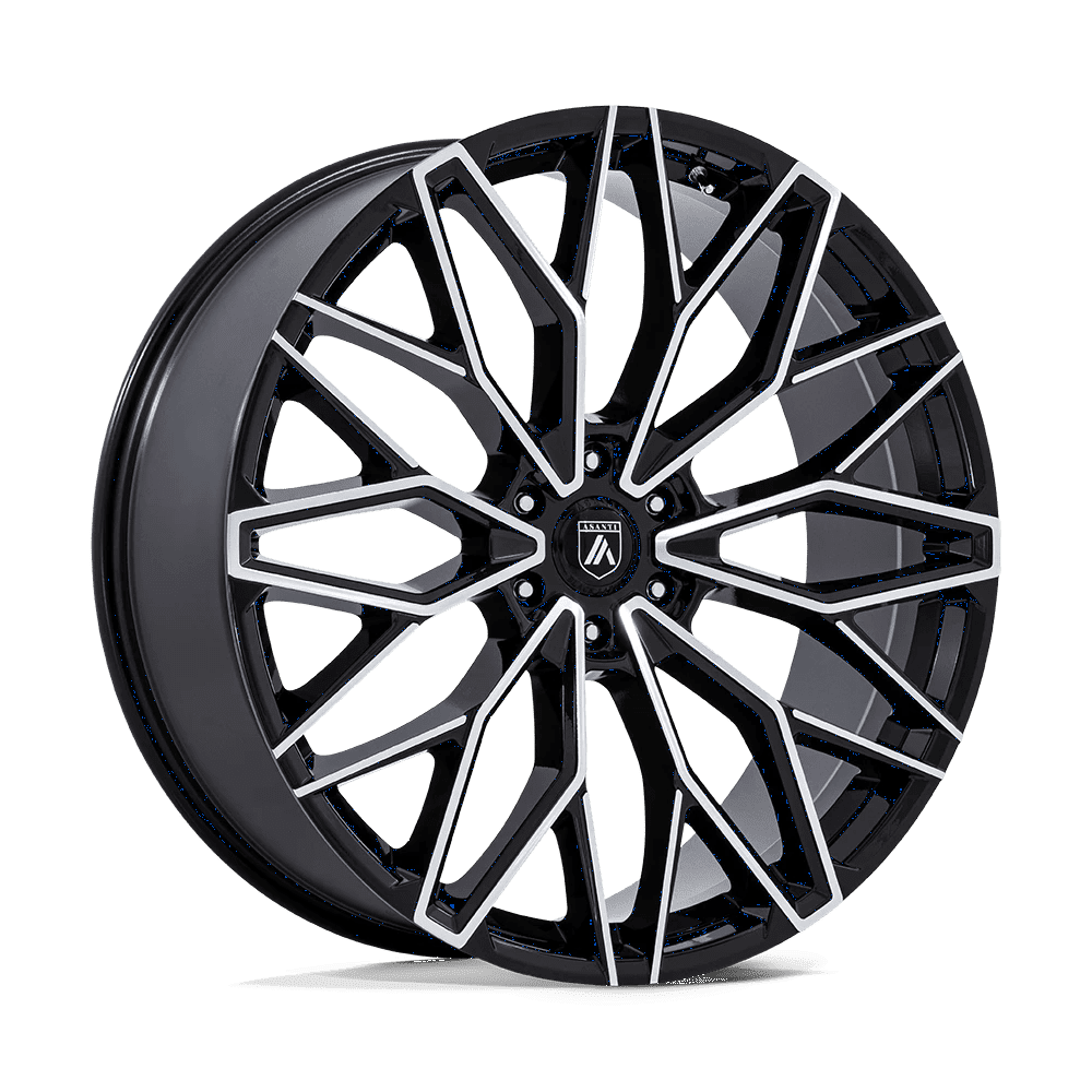 Asanti Black Cast Aluminum Wheel AB050 22x9.5 6x135 G-BLK-MCH 25mm, AB050BD22956325