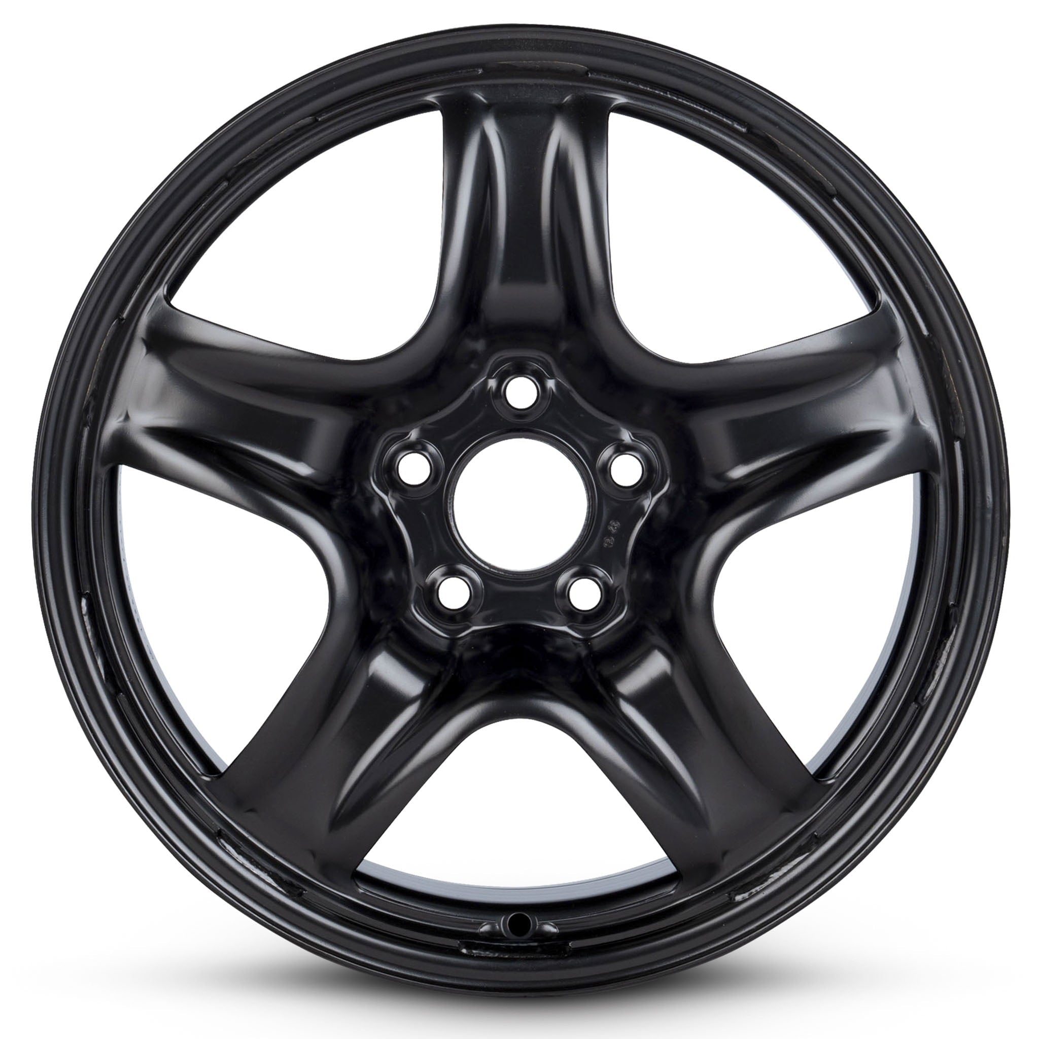 For 2017-2020 Jeep Compass 17 Inch Painted Black Rim - OE Direct Replacement - Road Ready Vehicle Wheel