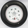 12 x 4 5-4.5 Bolt Circle White Spoke Trailer Wheel