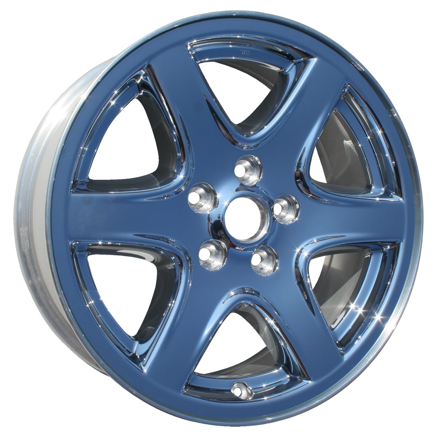 17 X 7 New Aluminum Alloy Wheel Replica, Chrome Cladded, Fits 2003-2004 Jeep Liberty
