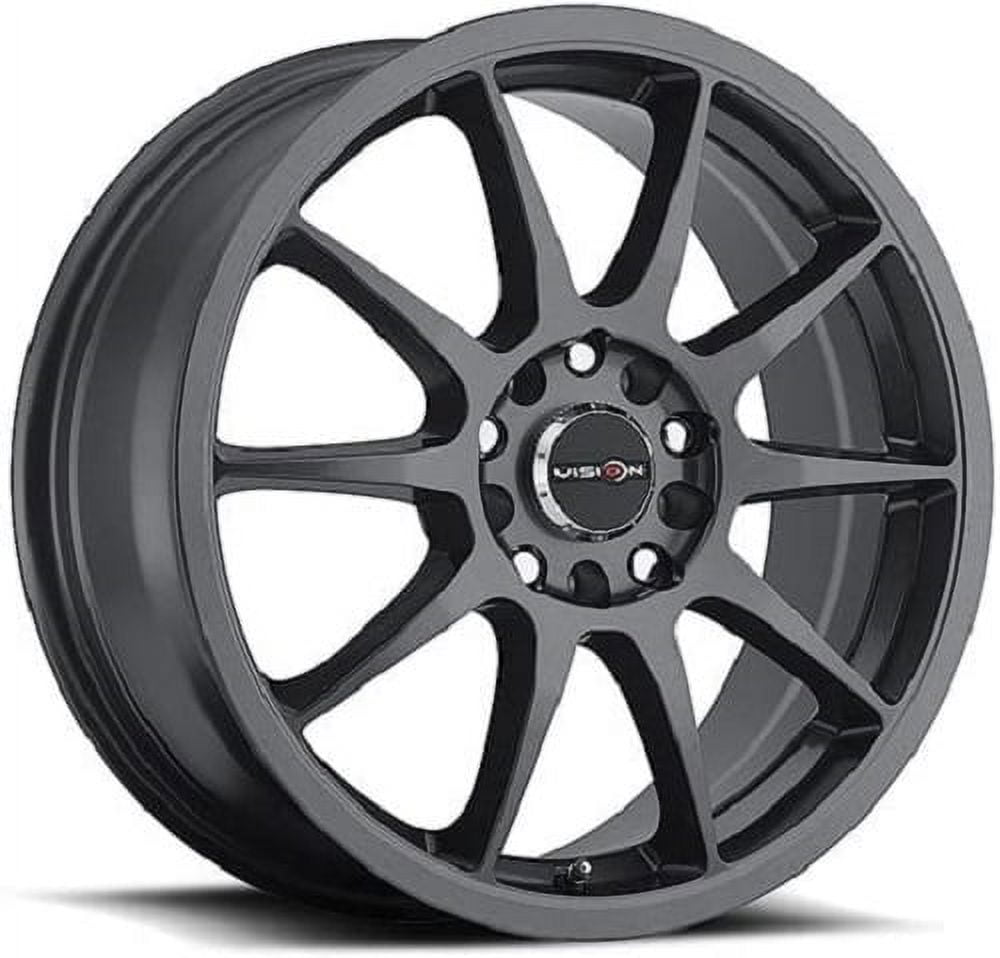 17x7 Vision 425 Bane Gunmetal Wheel 4x100/4x4.5 (42mm)