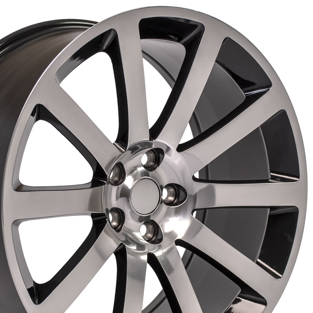 New 20 inch Aluminum Wheel for 05-20 Chrysler 300 Black Machined Rim