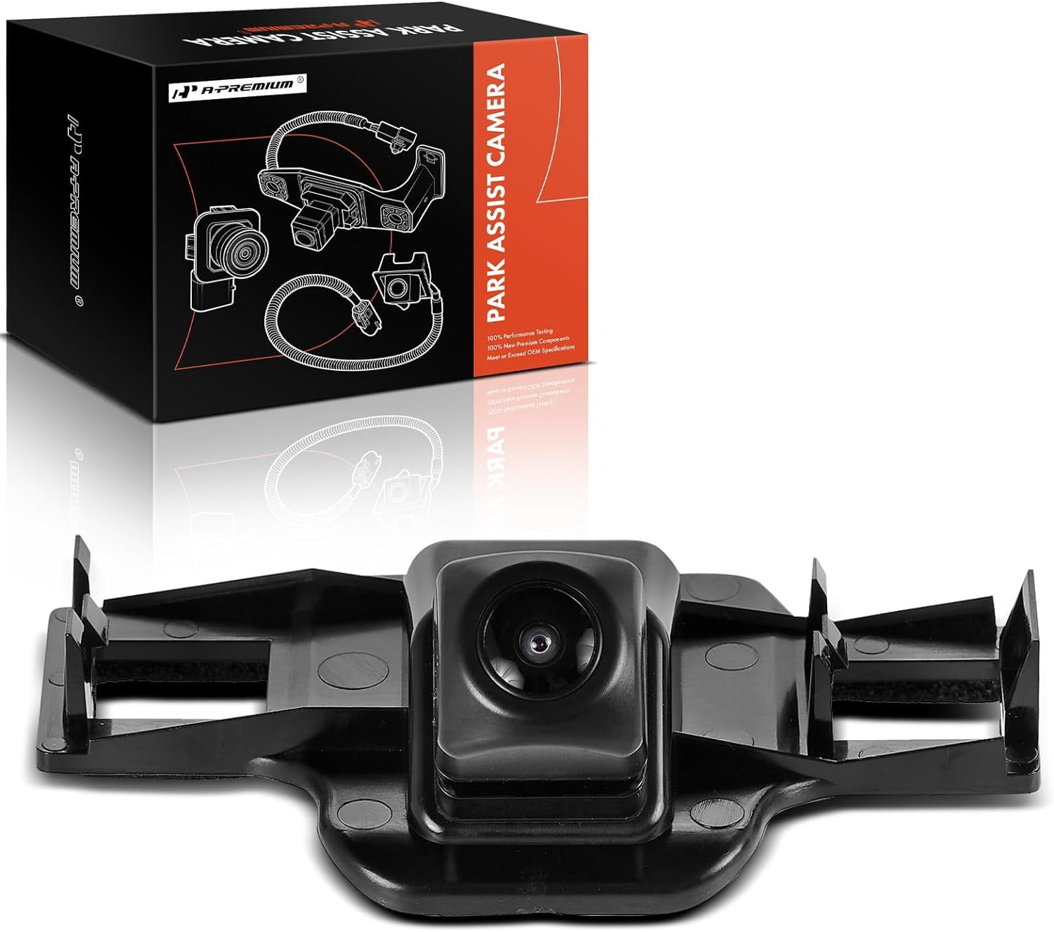 A-Premium Park Assist Lens Back Perspective Backup Reverse Camcorder Compatible with Select Toyota Models - 2015 2016 Venza - Replace# 86790-0T020