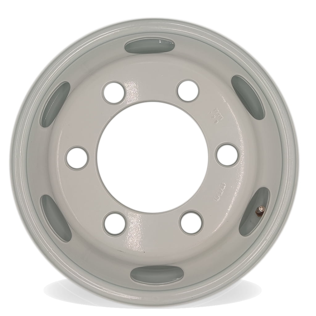 16 Single 16x6 White Steel Wheel For ISUZU NPR NPR-HD NQR 1995-2023 OEM Grade Replacement Rim 8971451132