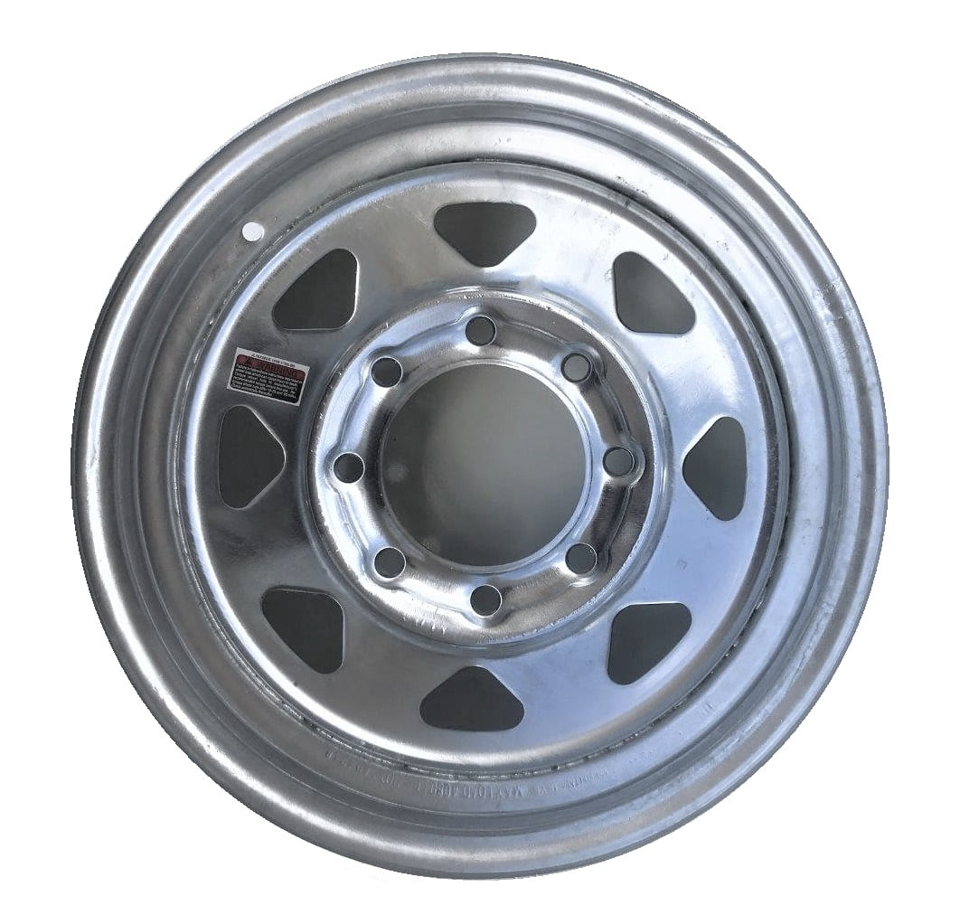 2-Pk eCustomrim HD Trailer Wheel Galvanized Rims 16 x 6 Spoke 8 Lug 6.5 in. Camcorder